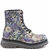 HEAVENLY FEET WOMENS LACE ANKLE BOOT - PURPLE